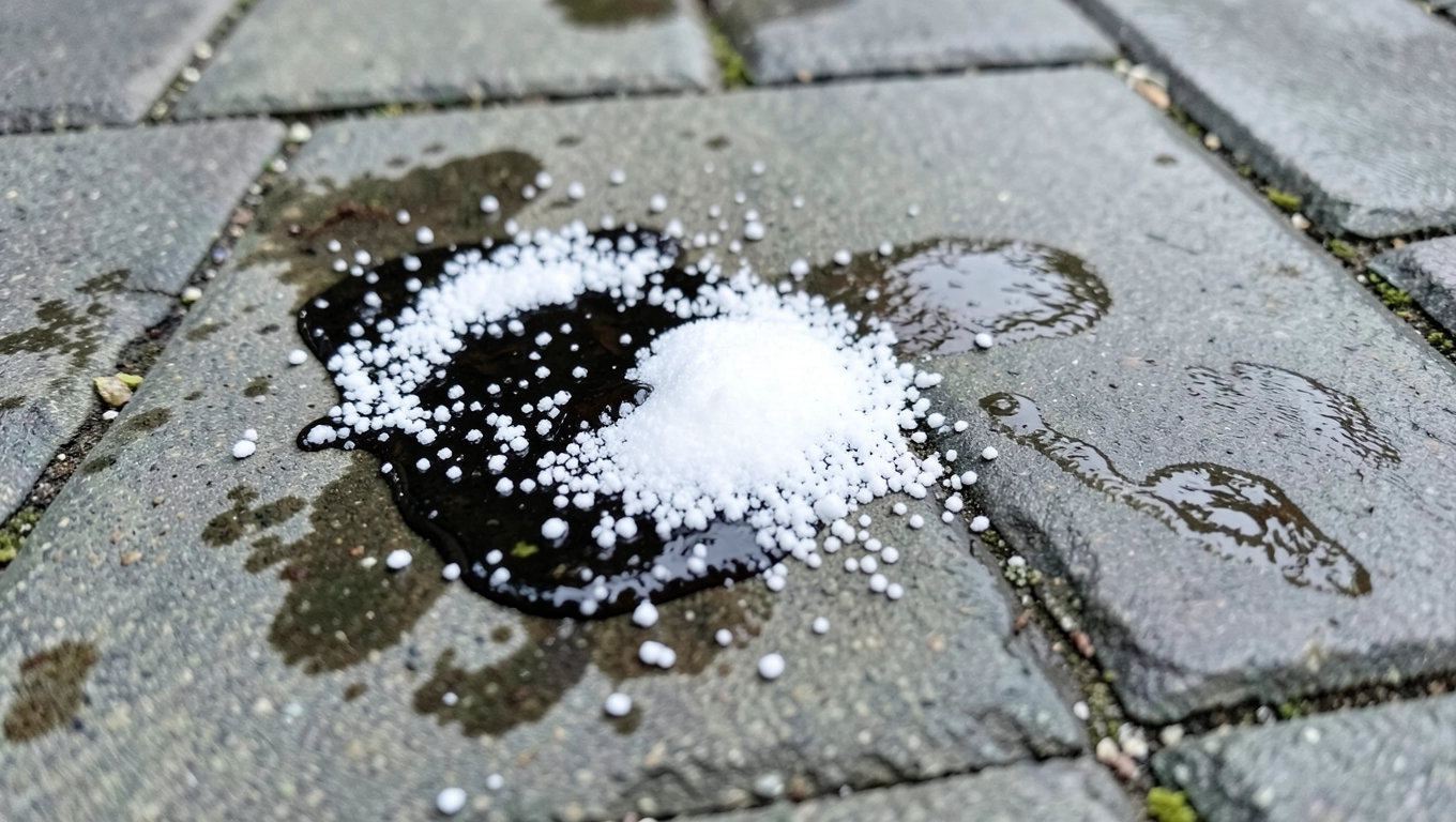 Jak usunąć olej z kostki brukowej domowym sposobem