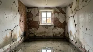 pękające ściany w starym domu