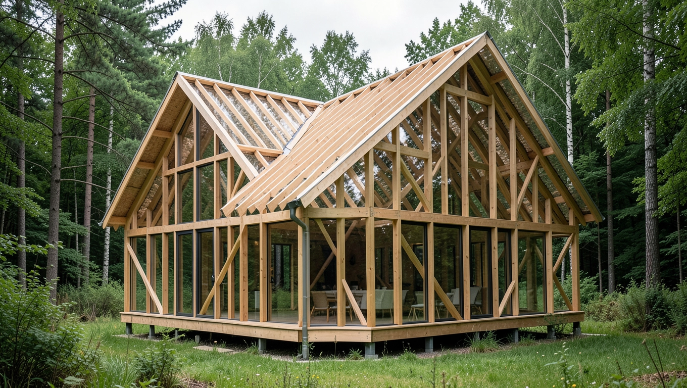 domy szkieletowe projekty do 70m2