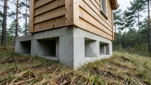 Jaki fundament pod domek letniskowy drewniany 35m2